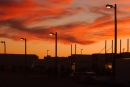 The beautiful skies at dusk during USA Raceway's Wild West Shootout in Tucson, Ariz. (K.C. Rooney)