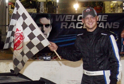 Will Vaught visits I-55's victory lane. (Ron Mitchell)