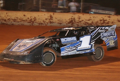 Ricky Weeks sets the track record at Harris. (Gary Laster)