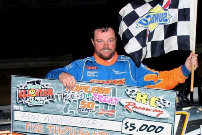 Jason Montgomery earned $5,000 at K-C Raceway. (Jim DenHamer)