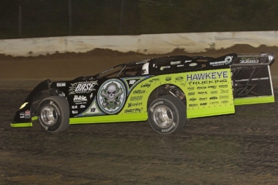 Scott Bloomquist was among the fastest cars in Thursday's practice at Batesville. (Woody Hampton)