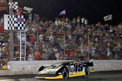 Brian Birkhofer picks up a $20,000 victory at Tri-City Speedway. (stlracingphotos.com)
