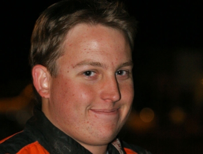 Nick Bartels smiles before his feature victory. (Paul Misner)