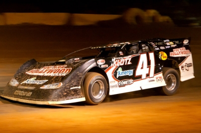 Dale McDowell drives teammate Ty Dillon's No. 41 to victory at Cherokee. (glensphoto.com)
