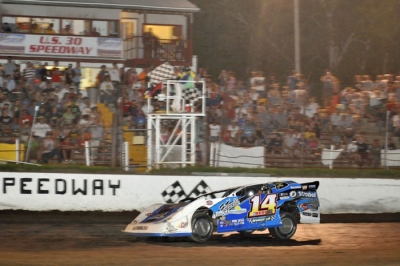 Kyle Berck wins the first of three Fourth of July week races. (racedayprints.com)