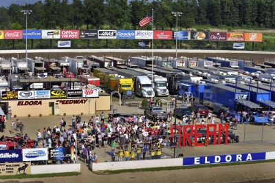 The Eldora Speedway infield during Dream XVI. (thesportswire.net)