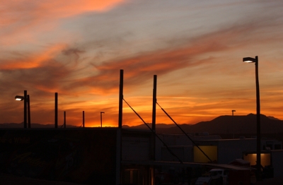 A sunset at Tucson International Raceway. (K.C. Rooney)