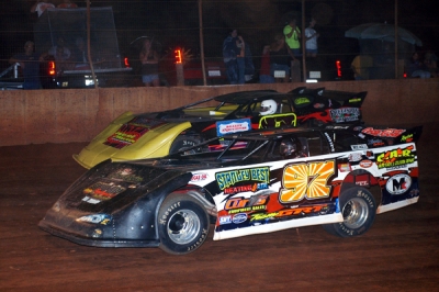 Skip Arp takes the lead from Dusty Carver. (Nick Nicholson)