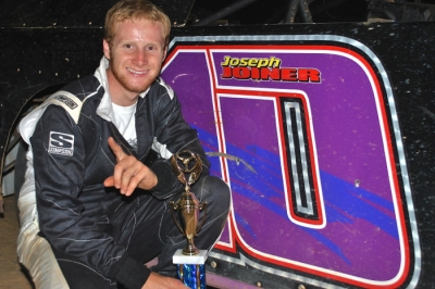 Joseph Joiner led every lap in winning the first Late Model race held at NWFS in over two years. (DirtonDirt.com)