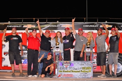 Team Dillon Racing and Dale McDowell in victory lane. (thesportswire.net)