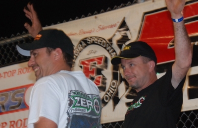 Fast qualifier Jimmy Owens (right) and second fast Chris Madden (DirtonDirt.com)