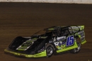 Nick Anvelink runs low on the Beaver Dam (Wis.) Raceway oval en route to winning April 20&#039;s Wabam Dirt Kings Tour feature. (Chad Marquardt)