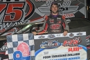 Ricky Weiss earned $4,000 on April 20 at I-75 Raceway in Sweetwater, Tenn., with his Rogers-Dabbs Crate Racin&#039; USA Series victory. (Brian McLeod/Dirt Scenes)