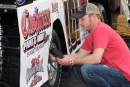 Josh Richards is joined by track co-owner Bubba the Love Sponge Clem after his Feb. 17 WoO victory in Ocala, Fla. (Photos by Crawford)