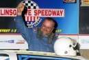 Tony Adams celebrates his May 12 victory at Selinsgrove (Pa.) Speedway. (pbase.com/cyberslash)
