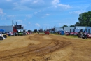 A look through the pit area at Spoon River Speedway, which hosts round four of the Summernationals Wednesday evening. (DirtonDirt.com)