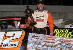 Ray Guss Jr. of Milan, Ill., became the ninth Deery Brothers Summer Series winner in nine races at Davenport (Iowa) Speedway. (mikerueferphotos.photoreflect.com)