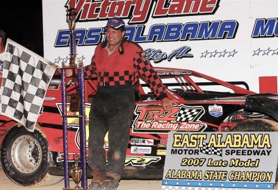 Terrance Nowell had a long trip to victory lane. (National Dirt Digest)