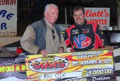 Herb Adcox poses with Grant Adcox Memorial winner Ray Cook. (Connie Putnam)