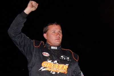 Eddie Carrier Jr. earned $8,000 in the first race of the twin-feature Billy Bob Classic. (Brian McLeod)