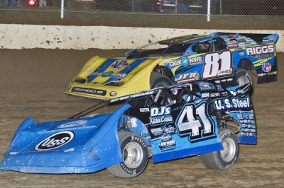 Scott James (81) outran Josh McGuire (41) at Florence. (Jeff Eissing)