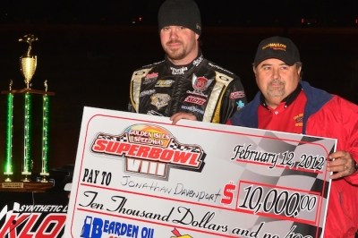 Winner Jonathan Davenport and promoter Tommy Banks. (Tony Hammett)