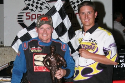 Ray Guss Jr. picks up another Deery Brothers trophy. (Barry Johnson)