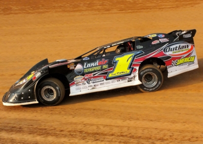 Vic Hill gets rolling in hot laps Monday at Wythe. (Dustin Jarrett)