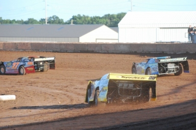 Drivers tune up Tuesday at Shawano, Wis. (Shawn Fredenberg)