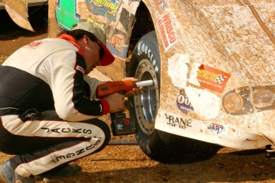 John Gill changes a tire. (dt52photos.com)