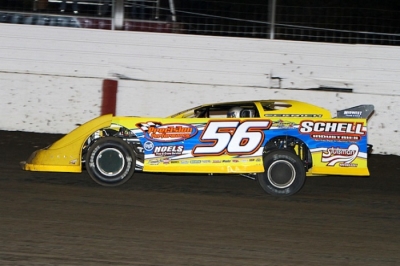 Andy Eckrich heads to a $3,500 victory at West Liberty. (mikerueferphotos.photoreflect.com)