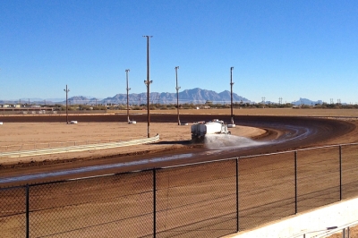 Central Arizona Raceway gets prepped for Friday's practice. (DirtonDirt.com)