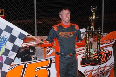 Tim Busha earned $2,000 at Moulton Speedway. (photobyconnie.com)