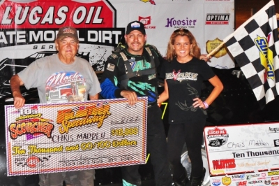 Chris Madden claimed his second Lucas Oil victory of the season at Volunteer. (rpmphotos.net)