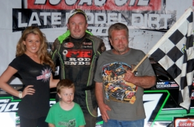 Jimmy Owens earned $25,000 for his second career Hillbilly 100 victory. (DirtonDirt.com)