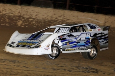 Jackie Boggs heads for a heat race victory at Brushcreek. (rdwphotos.smugmug.com)