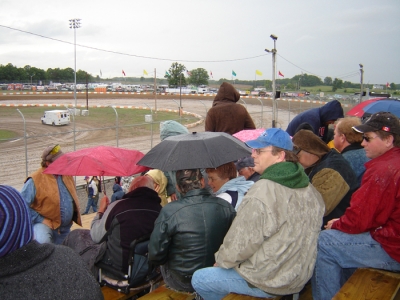 Ohsweken Speedway rained out Thursday. (Kevin Kovac)