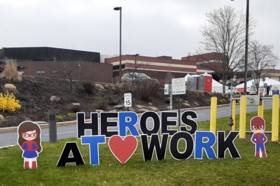 A sign in front of a Pennsylvania hospital.