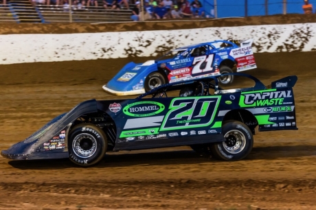 Jimmy Owens (20) finished sixth in a Thursday semifeature. (heathlawsonphotos.com)