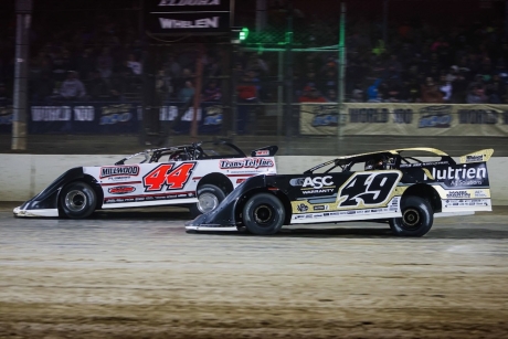 Chris Madden (44) leads Jonathan Davepnort (49). (Zach Yost)