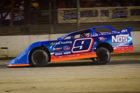 Nick Hoffman finished second in an Eldora semifeature. (Zach Yost)