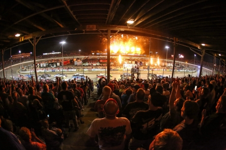 Eldora Speedway in one of the era's best images. (heathlawsonphotos.com)