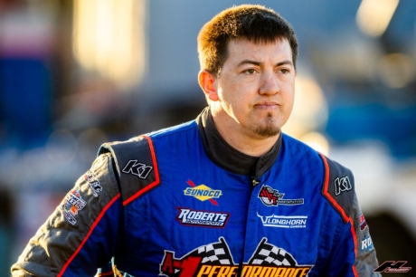 Garrett Alberson at All-Tech Raceway last week. (heathlawsonphotos.com)