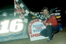John Wyer of Zanesville, Ohio, in victory lane at Muskingum County Speedway following his first career Mid-Atlantic Championship Series victory on July 3, 1999. (Todd Turner)