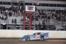 Dennis Erb Jr. takes the checkers July 2 at 34 Raceway in West Burlington, Iowa, for his $10,555 victory in the MLRA-sanctioned Slocum 50. (mikerueferphotos.photoreflect.com)