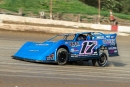Logan Roberson set fast time, won his heat and captured feature Aug. 6 at Pittsburgh&#039;s Pennsylvania Motor Speedway to win the RUSH tour&#039;s Jook George Memorial. (Rusty Drain)