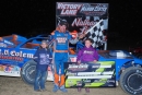Matt Lux earned $5,000 for his Sept. 24 Super Late Model victory in the season finale at Marion Center (Pa.) Speedway. (Derek Bobik)