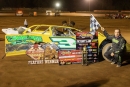 Jeremy Wonderling earned $4,000 Sept. 29 at Tyler County Speedway in Middlebourne, W.Va., for his third straight RUSH Late Model Series victory. (Zach Yost)