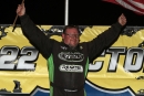 Jason Feger won Saturday's Lucas Oil MLRA main event at Sycamore Speedway in Maple Park, Ill. He won $7,000 for his Harvest Hustle triumph. (mikerueferphotos.photoreflect.com)