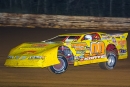 Randy Korte of Highland, Ill., heads to victory in UDTRA Pro DirtCar Series feature at Hagerstown (Md.) Speedway on Aug. 30, 2002 in the seventh annual Silver Cup Nationals 50. Korte, who earned $10,000, took the lead for good after early race leader Steve Francis spun in turn two on lap 43. (Steve Crumbraker)